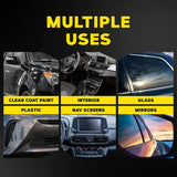 Car detailing product for paint, interior, glass, plastic, nav screens & mirrors – multiple uses
