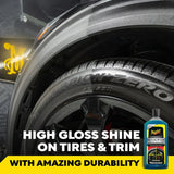 High gloss tire shine for tires and trim with amazing durability