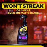 Meguiar's Matte & Vinyl Wrap Protection spray for streak-free care on matte black surfaces