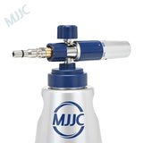MJJC pressure sprayer for car detailing with adjustable nozzle and silver bottle