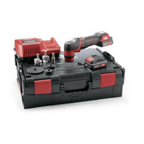 Cordless car polisher kit with accessories, carrying case, charger, and battery for detailing