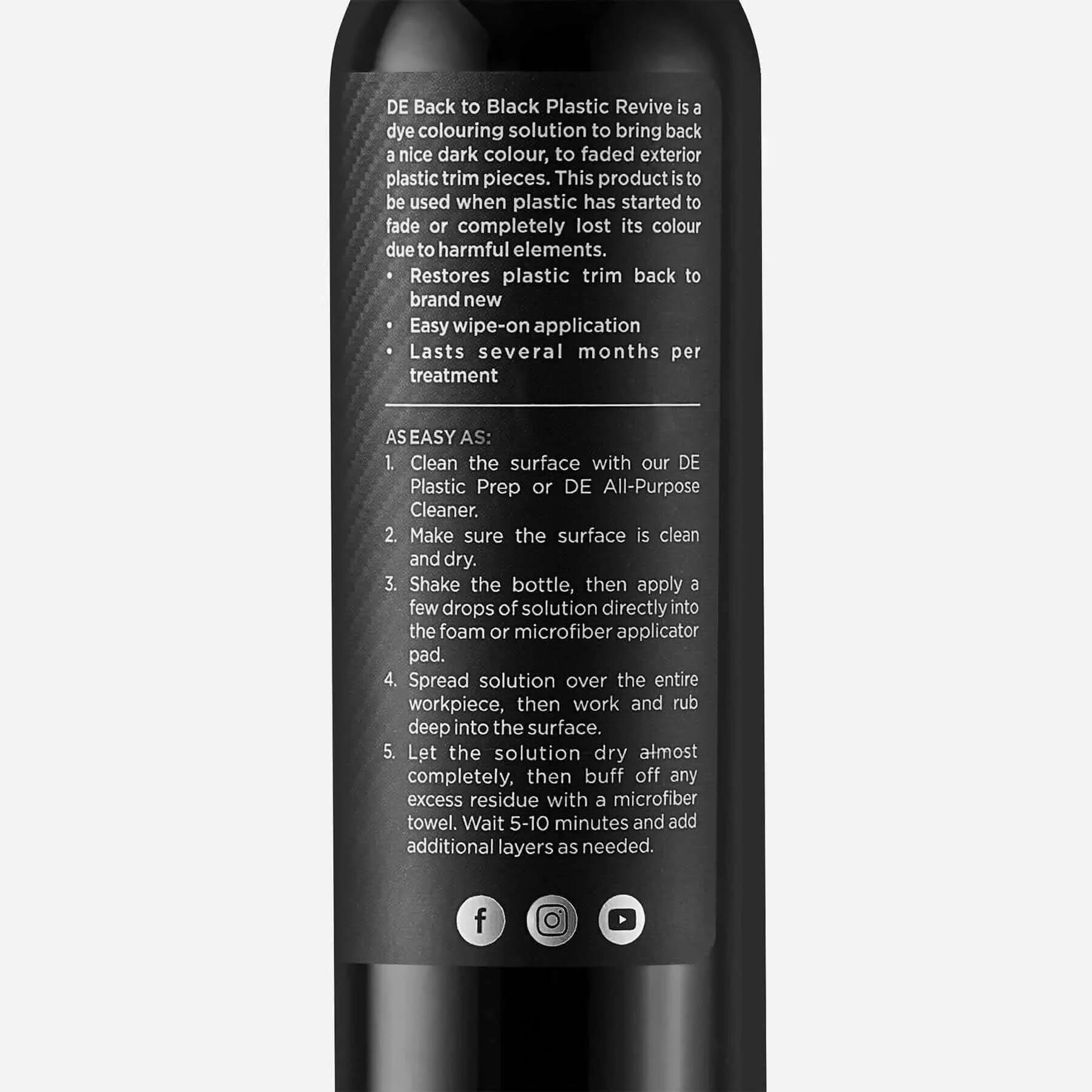 Detail Ease Back To Black - Plastic Revive General by Detail Ease | The Detailer's Emporium