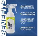 Fabric Coat SiO2 spray for car textiles & convertible tops, repels spills, prevents fading