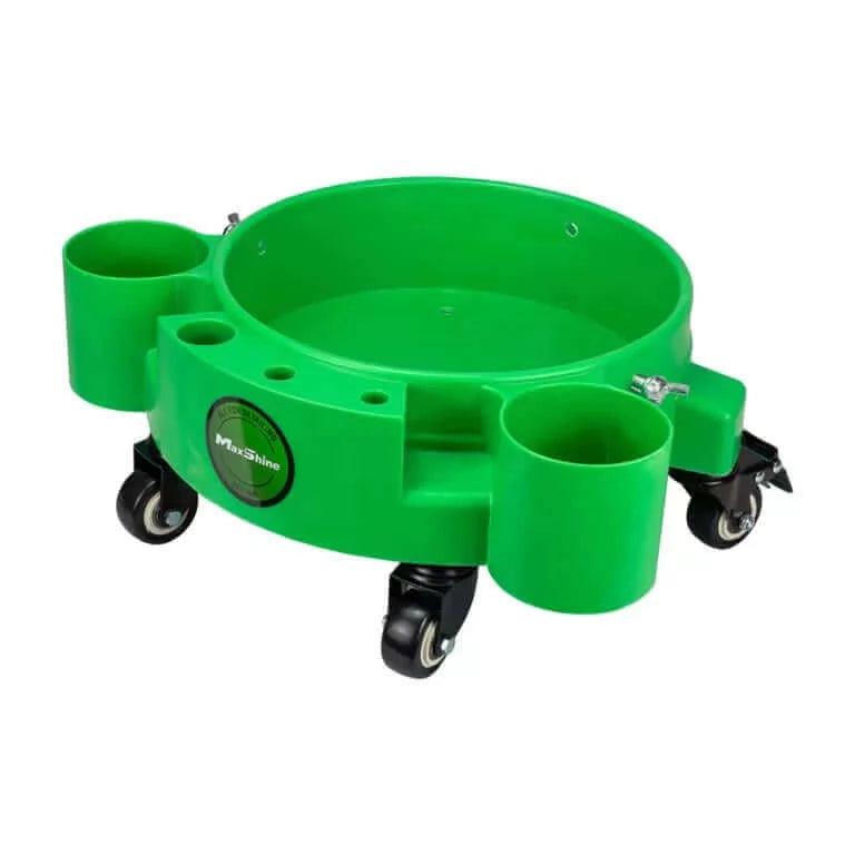 Maxshine Rolling Bucket Dolly - Single Green General by Maxshine | The Detailer's Emporium