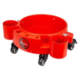Maxshine Rolling Bucket Dolly - Single Red General by Maxshine | The Detailer's Emporium