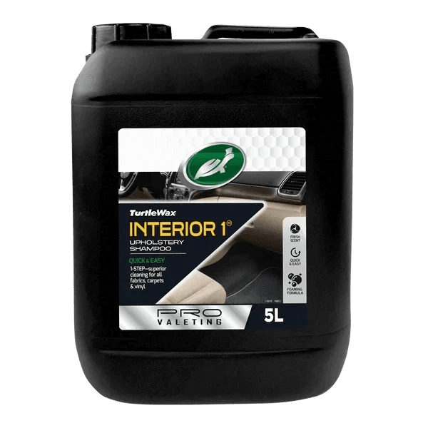 Turtle Wax Pro Interior 1 Upholstery Shampoo 5L General by Turtle Wax | The Detailer's Emporium