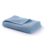 Waffle Weave Drying Towel 60 x 80cm (Blue) | The Detailer's Emporium