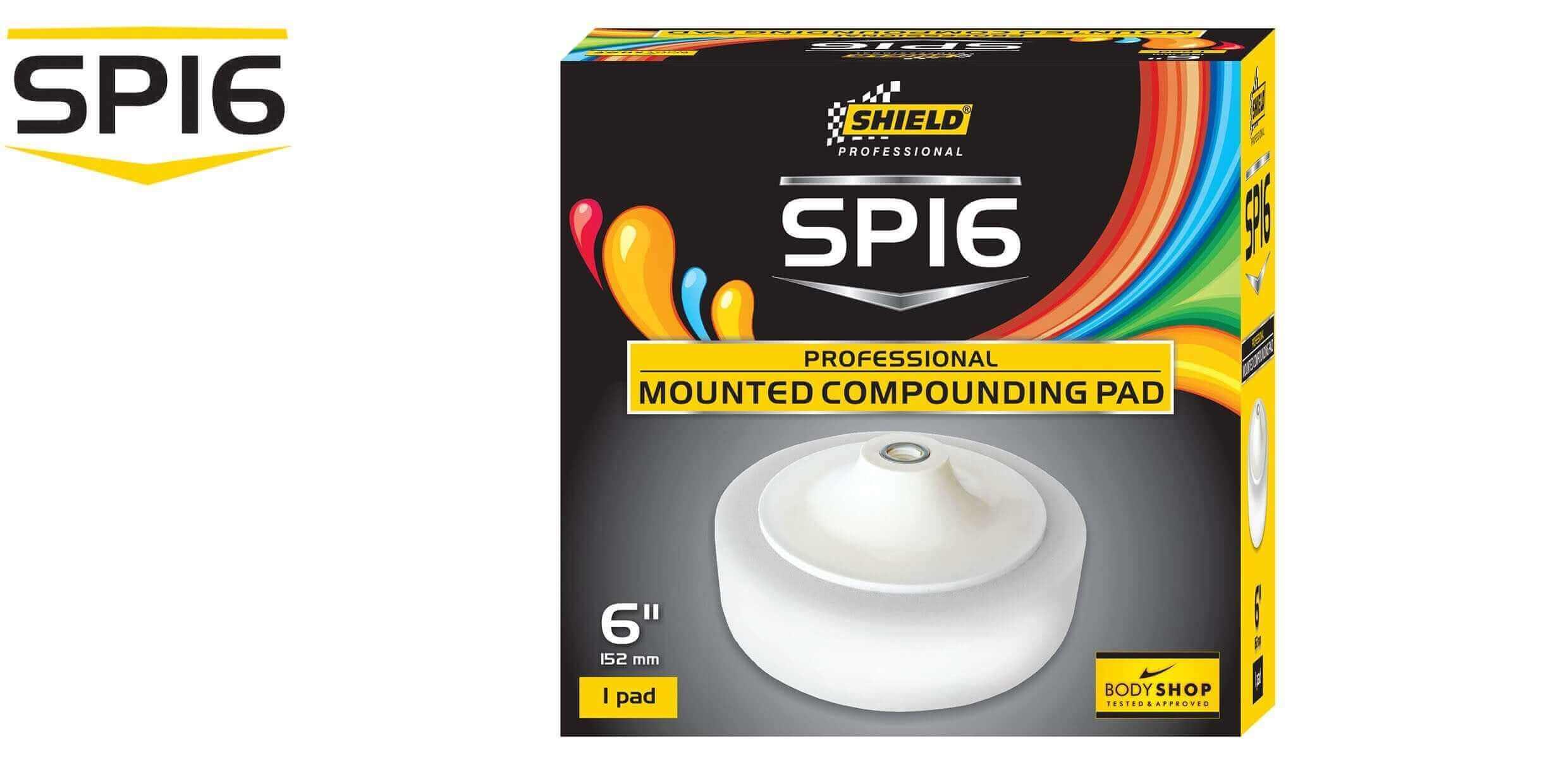Shield Professional | Shield Professional Mounted Compounding Pad 6" (SP16) at R 179.00