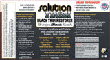 Solution Finish Black Trim Restorer 30mls | The Detailer's Emporium